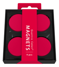 Quattro Colori magneet Rosso - 4 stuks