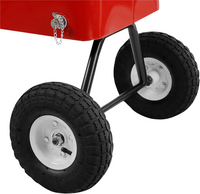 AXI bolderwagen/koelbox Cooler rood-Onderkant