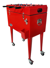 AXI Retro Cooler koelbox/tafelvoetbal rood