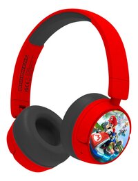 Bluetooth hoofdtelefoon voor kinderen Mariokart rood-Rechterzijde