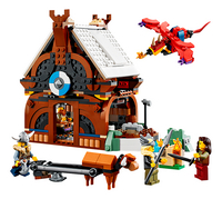 LEGO Creator 3-in-1 31132 Vikingschip en de Midgaardslang-Vooraanzicht