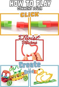 Clic Toys Spaghetteez - 100 stukjes-Afbeelding 1