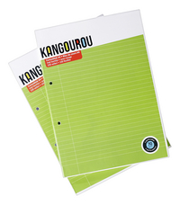 Kangourou cursusblok A4 gelijnd - 2 stuks