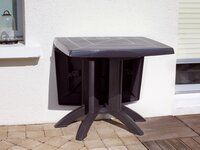 Grosfillex table de jardin Vega 118 anthracite 118 x 77 cm-Image 3