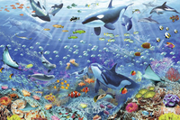 Ravensburger puzzel kleurrijke onderwaterwereld-Vooraanzicht