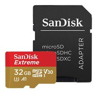 SanDisk carte mémoire microSDHC Extreme 32 Go Class 10 A1 V30 U3-Avant
