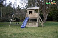 Portique avec tour de jeu et tobbogan Kidsplay Dreamhouse Bleu