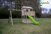 Portique avec tour de jeu et tobbogan Kidsplay Dreamhouse Lime-Image 4