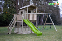 Portique avec tour de jeu et tobbogan Kidsplay Dreamhouse Lime-Image 6