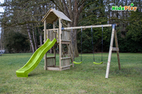 Schommel met speeltoren en glijbaan Kidsplay Ella Lime-Afbeelding 1
