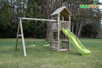 Schommel met speeltoren en glijbaan Kidsplay Ella Lime-Afbeelding 2