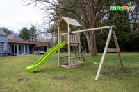 Schommel met speeltoren en glijbaan Kidsplay Ella Lime-Afbeelding 3