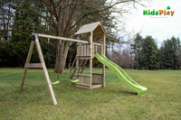 Schommel met speeltoren en glijbaan Kidsplay Ella Lime-Afbeelding 4
