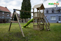 Schommel met speeltoren en glijbaan Kidsplay Ella Lime-Afbeelding 5