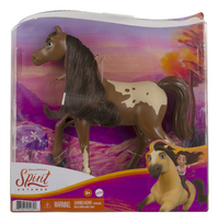 Spirit Untamed bruin gevlekt paard met bruine manen-Vooraanzicht