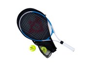 Angel Sports raquette de tennis 25' avec 2 balles bleu