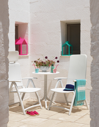 Nardi tuinset Cube/Darsena antraciet/wit - 4 stoelen-Afbeelding 1