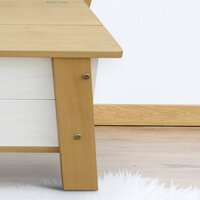 AXI opbergbank voor kinderen Corky bruin/wit-Afbeelding 2