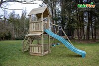 Schommel met speeltoren en glijbaan Kidsplay Ella Turquoise-Afbeelding 8