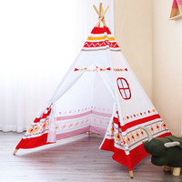 Sunny tipi met ledverlichting wit/rood-Afbeelding 4