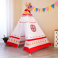 Sunny tipi met ledverlichting wit/rood-Afbeelding 5