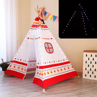 Sunny tipi met ledverlichting wit/rood-Afbeelding 8