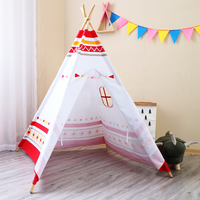Sunny tipi met ledverlichting wit/rood-Afbeelding 2