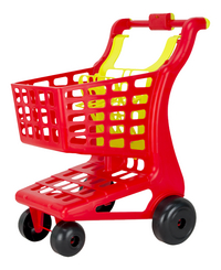 Chariot de supermarché rouge
