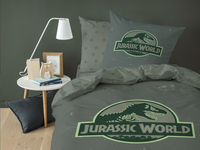 Housse de couette Jurassic World logo coton 140 x 200 cm-Image 1