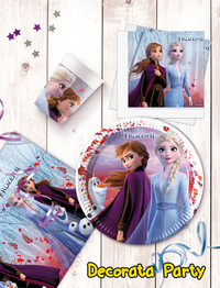 Kartonnen bord Disney Frozen II - 8 stuks-Afbeelding 1