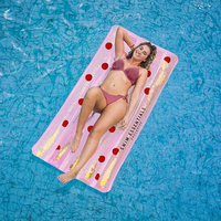 Swim Essentials luchtmatras Luxe met roze stippen en glitters-Afbeelding 1