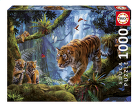Educa Borras puzzle Tigres dans les arbres
