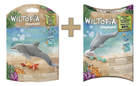 PLAYMOBIL Wiltopia 71051 Dolfijn + 71068 Baby dolfijn-Vooraanzicht