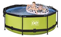 EXIT piscine avec dôme pare-soleil Ø 2,44 x H 0,76 m Lime-Image 1