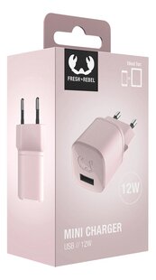 Fresh 'n Rebel chargeur USB Mini 12W Smokey Pink-Côté gauche