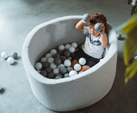 Öppa Play bain à balles gris clair Ø 90 x H 30 cm + 150 balles-Image 4