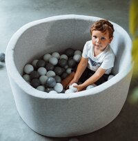 Öppa Play bain à balles gris clair Ø 90 x H 30 cm + 150 balles-Image 5