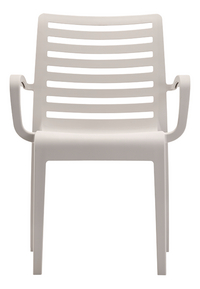 Grosfillex ensemble de jardin Vega/Slat beige - 6 chaises-Détail de l'article