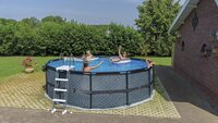 EXIT zwembad met overkapping en warmtepomp Ø 4,5 x H 1,22 m Stone-Afbeelding 5