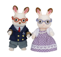 Sylvanian Families Grand-père/Maman lapin en chocolat-Avant