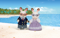 Sylvanian Families Grand-père/Maman lapin en chocolat-Image 1