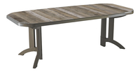 Grosfillex verlengbare tuintafel Vega L 160/220 x B 100 cm taupe/houtlook