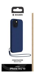 bigben siliconen cover voor iPhone 13/14 blauw