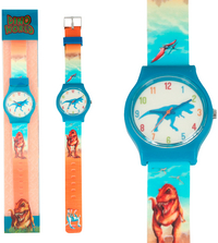 Horloge Dino World blauw
