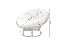 Van der Leeden Fauteuil de jardin lounge Papasan brun-Avant