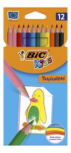 Bic Kids crayon de couleur Tropicolors - 12 pièces