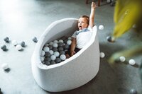 Öppa Play bain à balles gris clair Ø 90 x H 30 cm + 150 balles-Image 2