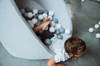 Öppa Play bain à balles gris clair Ø 90 x H 30 cm + 150 balles-Image 3