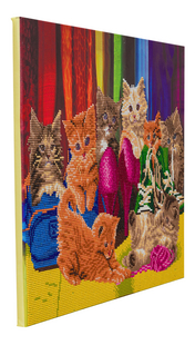 Craft Buddy Crystal Art Kit Kitten Footware-Côté gauche