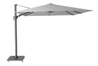 Platinum parasol suspendu Challenger T2 aluminium 3 x 3 m gris clair